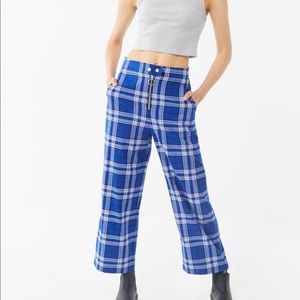 Urban outfitters wide leg plaid pant